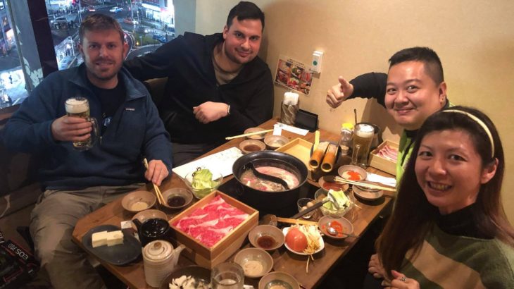 USA Koi Lovers visited at JPD and enjoy diner at my home town.