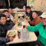 Food fight with Hokuriku district koi breeders.