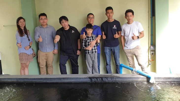 Khin Mg Htwe, koi hobbyists house visit on 11 January 2019.