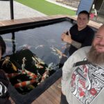 My American friend visited JPD pond after All Japan Koi Show.