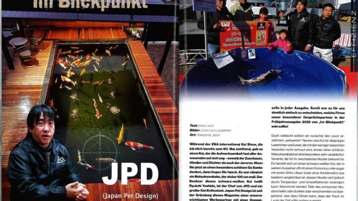 ベルギー錦鯉ジャーナリスト 鯉三昧JohanさんにJPD大阪支店にお越し頂きました。